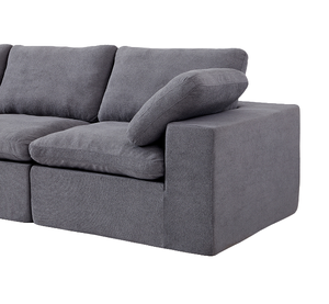 Sofá Tapizado en Tela Chenilla, Sofá de <span class=keywords><strong>3</strong></span> <span class=keywords><strong>Plazas</strong></span> Extra Grande y Cómodo Tipo Nube, Cojín Doble de Felpa para Sala de Estar - Product Image 2