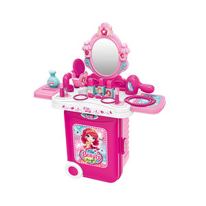 Gioco interattivo per bambini finta di giocattoli per il trucco Set tavolo per il trucco di bellezza ragazze per bambini vestono giocattoli per giochi di imitazione - Product Image 4