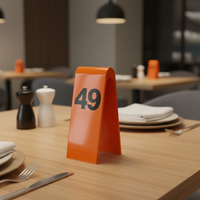 Support de numéros de table en plastique ABS avec logo personnalisé, support de numéros de table pour restaurant, bar