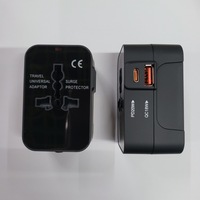 Adaptor Steker Perjalanan Internasional Pengisian Daya Cepat Universal, Adaptor Konverter Steker Listrik AC Pengisi Daya Dinding Seluruh Dunia