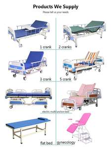 Yüksek kalite fabrika toptan iki 2 fonksiyon yatak manuel Metal hastane yatağı tıbbi bakım hasta kullanımı hastane yatağı hasta için - Product Image 5