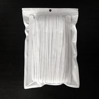 Bande élastique tressée de 5 mm, couleurs blanc, noir et jaune, en rouleau pour vêtements