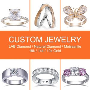 Diseño OEM o ODM, Pulsera y Pendientes de Oro de 14k y 18k con Diamantes Cultivados en Laboratorio y Moissanita Personalizados, Joyería, Pulsera Personalizada - Product Image 2