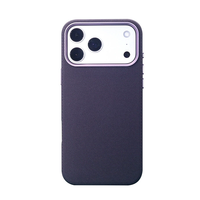 Casing HP Kualitas Mewah Bahan PC Keras dengan Bingkai Kamera Logam Magnetik Kuat dan Kain Tenun untuk iPhone 18 Pro Max 17 Pro 16 15