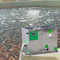 Système de filtration rotatif à tambour en acier inoxydable QihangRAS pour petits aquariums et bassins à koïs, avec lumière UV et média bio, équipement d'aquaculture