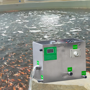 Hệ thống lọc trống quay bằng thép không gỉ QihangRAS, dành cho bể cá nhỏ & ao cá Koi, tích hợp đèn UV, vật liệu lọc sinh học, thiết bị nuôi trồng thủy sản - Product Image 3