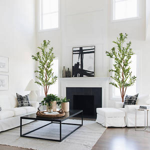 Árbol de Olivo Artificial de Plástico con Hojas y Frutos Realistas, Planta Artificial Realista para la Entrada del Hogar, Decoración Navideña y de Pascua - Product Image 2