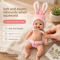 Poupée Reborn réaliste en silicone solide de 20 cm (8 pouces), toucher doux, jouet de collection pour bébé réaliste