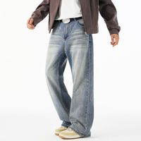 Pantalon long décontracté polyvalent coupe droite ample et large pour homme, nouvelle collection automne/hiver, style urbain, marque américaine tendance