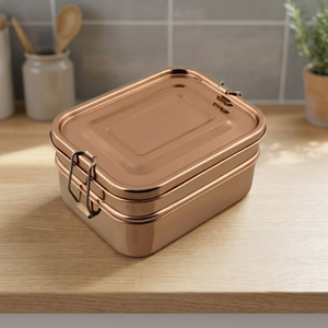 Durable Stainless Steel Rectangle <b>Lunch</b> <b>Box</b> Bento Food Container Freshness Preservation Multiple Compartments Portable Mayur - Product Image 2