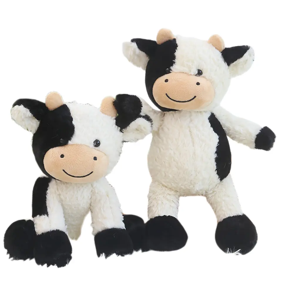 Allogogo Cpc Peluches Stuffed Animal Cow Doll Kawaii Cattle Toys Kids Wholesale Stuffed Soft Plush Toy Pillow Cow