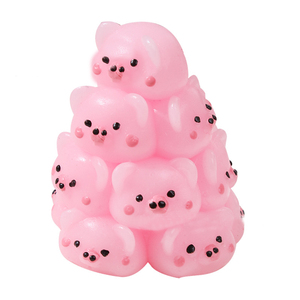 Juguete Apilable de Cerdo de 7cm, TPR, Antiestrés, 2 Colores, Divertido Regalo para Niños y Adultos, para Momentos de Relajación - Product Image 3