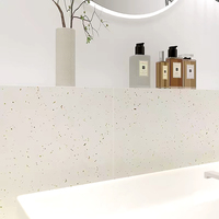 Carreaux de sol en céramique terrazzo modernes, taille 600x600, finition mate, antidérapants, résistants à l'usure, faible taux d'absorption d'eau, épaisseur 10 mm