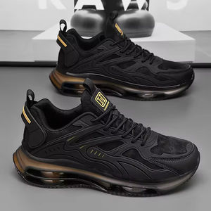 Chaussures décontractées pour hommes, design personnalisé, maille respirante, semelles en caoutchouc légères, lacets, antidérapantes, tendance mode, toutes saisons - Product Image 3