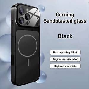 New Arrival Chất lượng cao tối giản Frosted Glass Magnetic PC trường hợp điện thoại cho <span class=keywords><strong>iPhone</strong></span> 16 17 Pro Max <span class=keywords><strong>6</strong></span> màu sắc - Product Image 6