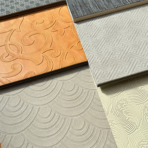 Interior Hotel Decoração Painel De Parede 3D Painel De PVC De Couro Em Ouro Carbono Fireproof Painel De Parede De Couro 3D - Product Image 4