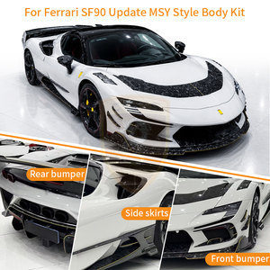 Kit Carrozzeria in Fibra di Carbonio Stile MSY per Ferrari <span class=keywords><strong>SF90</strong></span>, Kit Completo Aggiornato <span class=keywords><strong>SF90</strong></span> con Paraurti Anteriore, Diffusore Posteriore, Spoiler Posteriore - Product Image 3