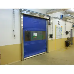 New Design Quick Rolling Door Automatic Aluminium Door Shutter Operated High Speed Pvc Door