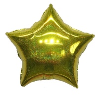 Ballon métallique en aluminium de 18 pouces, Laser, fournitures de fête, ballon en aluminium coloré en forme d'étoile, décoration de fête