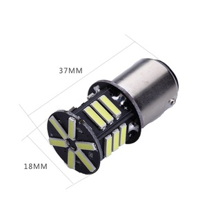 Lampadina a <span class=keywords><strong>led</strong></span> bianca pura 7020smd ad alta luminosità per auto 1156 ba15s <span class=keywords><strong>p21w</strong></span> 1157 bay15d p21/5w lampada di frenatura a <span class=keywords><strong>led</strong></span> indicatori di direzione - Product Image 5