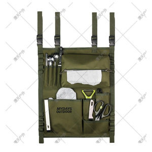 Bolsa de almacenamiento colgante para exteriores Mydays, organizador multifuncional impermeable para viajes y camping con bolsillos con cremallera para coche y exteriores - Product Image 4