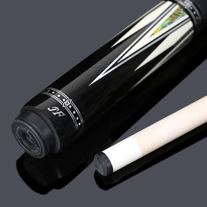 Jflowers JF30-03F Queue de billard en fibre de carbone à faible déflexion avec incrustation en ébène 12,5 mm, avec étui inclus - Product Image 3