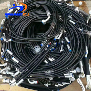 3/8 personalizzato di fabbrica "3/4" 1 "gruppo flessibile idraulico tubo flessibile in gomma idraulica - Product Image 6