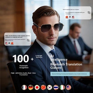 Gafas inteligentes con traducción por IA, traducción multilingüe en tiempo real, reproducción de música, llamadas manos libres, gafas de audio portátiles. - Product Image 6