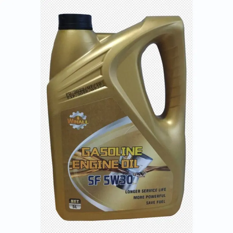 Aceite de motor de gasolina para coche, aceite antioxidante que Reduce el barro, 5L, amarillo, SAE 5W30
