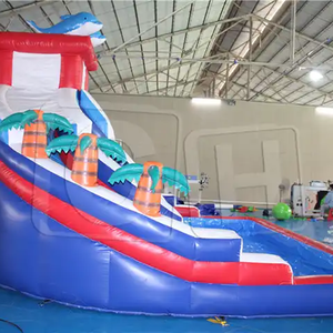Tobogán de agua inflable para exteriores, equipo de juegos al aire libre, Tobogán grande para el agua - Product Image 3