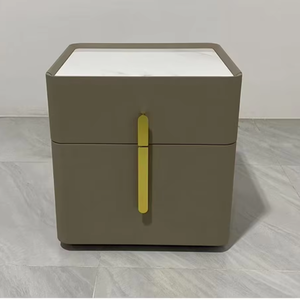 Table de <span class=keywords><strong>chevet</strong></span> carrée moderne nordique simple, couleur fumée, en bois, de luxe, pour chambre à coucher, bureau à domicile, hôtel, armoire de rangement design, <span class=keywords><strong>chevet</strong></span> - Product Image 1