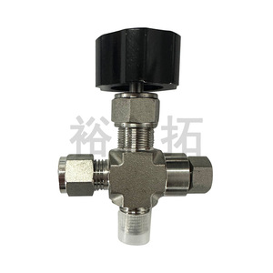 Robinet d'angle en acier inoxydable 316L, filetage mâle NPT 1/4-8, 6,0 Mpa, pour milieux corrosifs, type interrupteur - Product Image 4