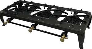 Cuisinière à <span class=keywords><strong>gaz</strong></span> en fonte <span class=keywords><strong>de</strong></span> haute qualité, 3 brûleurs, allumage manuel, portable, économe en énergie, pour la maison, le <span class=keywords><strong>camping</strong></span>, le <span class=keywords><strong>camping</strong></span>-car et l'usage commercial - Product Image 5