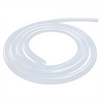 Tuyau d'air en caoutchouc silicone de qualité alimentaire 10 mm, transparent, à paroi mince, souple, résistant à l'eau chaude, service de découpe