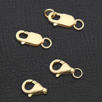 Fermoir à ressort en forme de tête de poisson en or 18 carats pur Au750 pour collier de perles, accessoires de bijouterie DIY