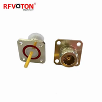 Connecteur coaxial RF de type N femelle à 4 trous avec broches M3, prise à vis, convertisseur de connecteurs, fourni par l'usine