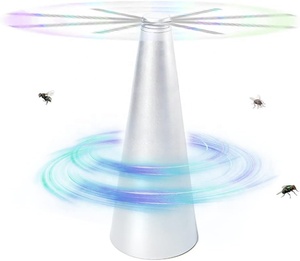 Piège à insectes anti-mouches UV solide pour l'intérieur Lutte antiparasitaire automatique avec batterie de ventilateur anti-mouches et alimentation électrique - Product Image 3