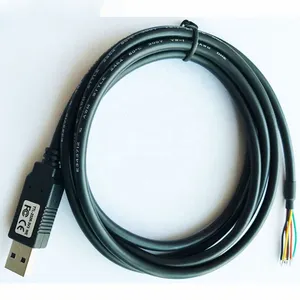 FTDI集積回路5v USB2.0からuartttlへのシリアルケーブル、オープンエンドワイヤープログラミングft232rlからarduinoへのコンバーター