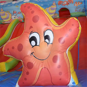 Château <span class=keywords><strong>gonflable</strong></span> <span class=keywords><strong>de</strong></span> jardin <span class=keywords><strong>de</strong></span> qualité en vente chaude avec toboggan, matériau PVC écologique, taille 14x7, château inspiré des dessins animés - Product Image 5