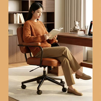 Silla de Oficina de Cuero Estándar para Uso Diario, Duradera, Capacidad de 110 kg, Giratoria, Logotipo Personalizado al por Mayor, Cumple con REACH, OEM, ODM