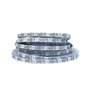 Haute luminosité SPI WS2812 voiture LED bande étroite 5mm largeur 5V WS2812B 2020 200leds RGBIC Digital Pixels bande de lumière LED Flexible - Product Image 1