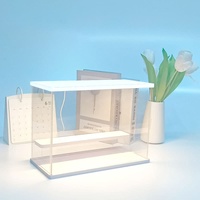 Vitrine en acrylique transparente pour blocs de construction LEGO, boîte de rangement anti-poussière pour jouets, boîte empilable, vitrine transparente pour modèles