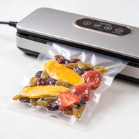 Sacs sous vide transparents thermoscellables en PE de qualité alimentaire, anti-humidité, sur mesure, avec gaufrage pour snacks