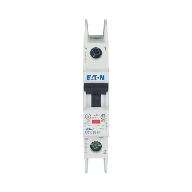 Eaton Moeller FAZ Series FAZ-C1/1-NA 1A 1P 277V C Curve CE CCC Miniature Circuit Breaker MCB for Industrial Electrical Panel
