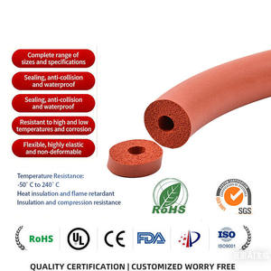 Tuyau en mousse <span class=keywords><strong>de</strong></span> silicone résistant aux hautes températures, ignifuge, isolant thermique, pour équipement sportif, couleur personnalisée - Product Image 5