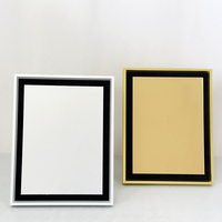 Plaques de certificat en métal doré 24x31cm avec plaque en aluminium or et argent MH-LJ0995