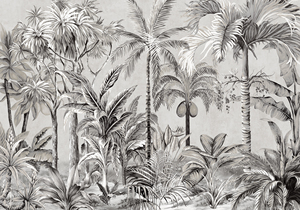 Pintura 3D naturaleza <span class=keywords><strong>Mural</strong></span> decoración de pared Fondo papel de pared hojas tropicales papel tapiz para dormitorio - Product Image 4
