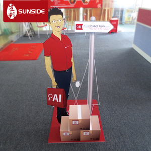 Tableau d'affichage adapté aux besoins du client de voyageur debout de carton de modèle humain de PVC pour la publicité promotionnelle - Product Image 2