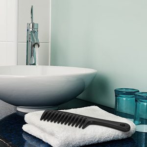 Peine de Plástico de Dientes Anchos, Tamaño Grande, Herramienta para Desenredar y Peinar el Cabello, Colores Rosa, Morado y Negro - Product Image 5