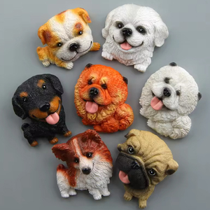 Aimants mignons personnalisés 3D animaux de chien aimants de réfrigérateur promotionnels de bouledogue - Product Image 4